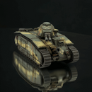 Grim Char B1 Main Battle Tank | WWII inspired sci-fi battle tank for Wargaming - Only-Games