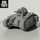 Grim Char B1 Main Battle Tank | WWII inspired sci-fi battle tank for Wargaming - Only-Games