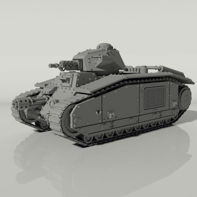 Grim Char B1 Main Battle Tank | WWII inspired sci-fi battle tank for Wargaming - Only-Games