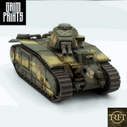 Grim Char B1 Main Battle Tank | WWII inspired sci-fi battle tank for Wargaming - Only-Games