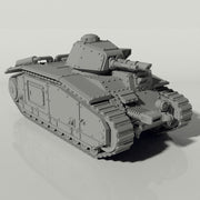 Grim Char B1 Main Battle Tank | WWII inspired sci-fi battle tank for Wargaming - Only-Games