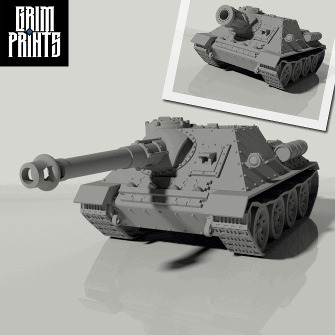 Grim SU-100 Tank Destroyer / SU-122 Assault Gun - Only-Games