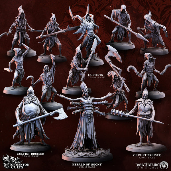 Grimdark Cultists | Bestiarum | Wargaming DnD Miniatures