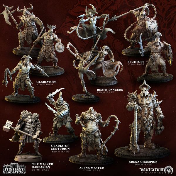 Grimdark Gladiators | Bestiarum | Wargaming DnD Miniatures