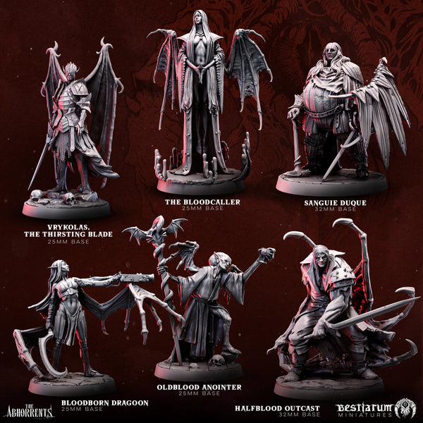 Grimdark Vampire Warband | Bestiarum | Wargaming DnD Miniatures