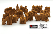 Grotto Walls - Clorehaven and the Goblin Grotto - Printable Scenery Wargaming Terrain D&D, DnD - Only-Games