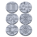 Cyberpunk Facility Floor Base Toppers – 32mm Round Bases - Only-Games