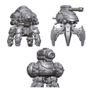 15mm Sci-Fi Walking Tank Mech STL 3 Pack Robot Walker Miniatures for Tabletop Wargaming