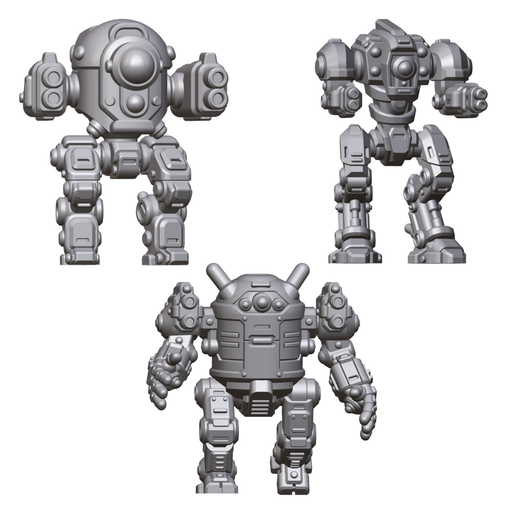 15mm Sci-Fi Mech 3 STL Pack Tabletop Wargaming Miniatures for RPGs & Skirmish Games - Only-Games