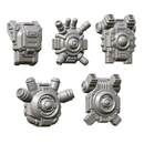 Set of 5 Sci-Fi Power Packs  - 32mm Miniatures Kitbash Bits