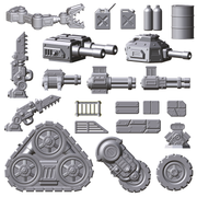 1:64 Scale Battle Car Kitbashing Tabletop Bits - Only-Games