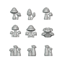32mm Fantasy Mushroom Basing Bits – 20 STL Tabletop Miniature Terrain Pieces