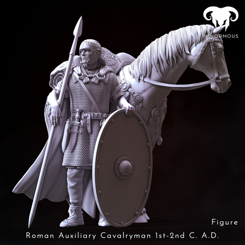 Figure & Horse - Roman Auxiliary Cavalryman 1st-2nd C. A.D. Horsemen of Antiquity!