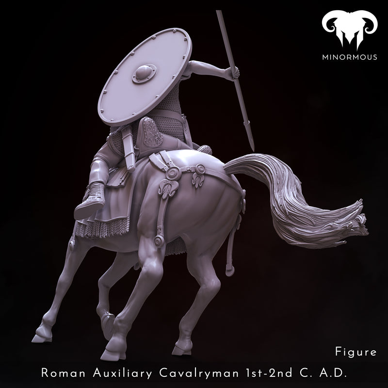 Figure & Horse - Roman Auxiliary Cavalryman 1st-2nd C. A.D. Riding with Rome!