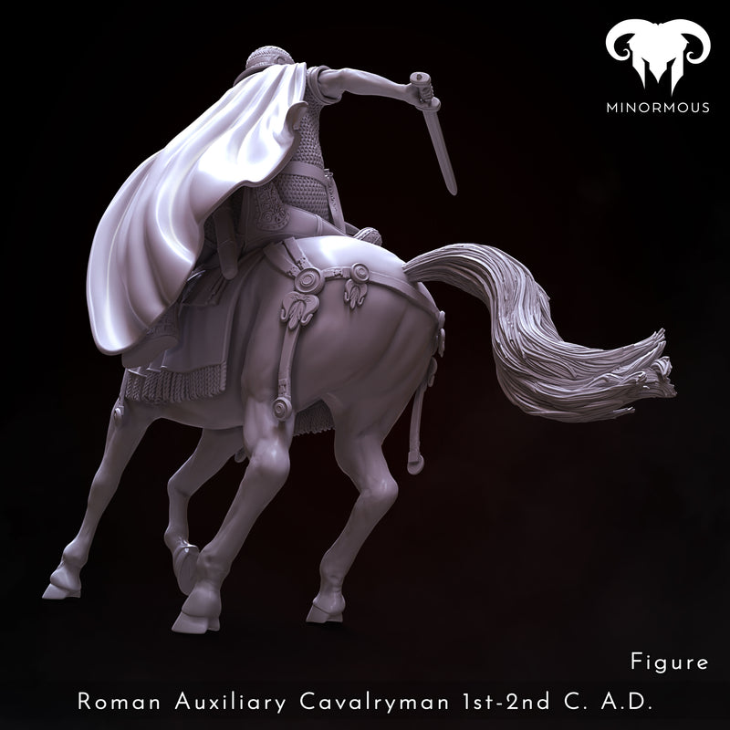Figure & Horse - Roman Auxiliary Cavalryman 1st-2nd C. A.D. Riding with Rome!