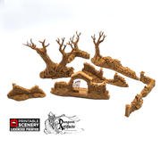 Hallowed Graveyard - Shadowfey Wilds Grave Yard Cemetery 15mm 20mm 28mm 32mm Wargaming Terrain D&D DnD - Only-Games