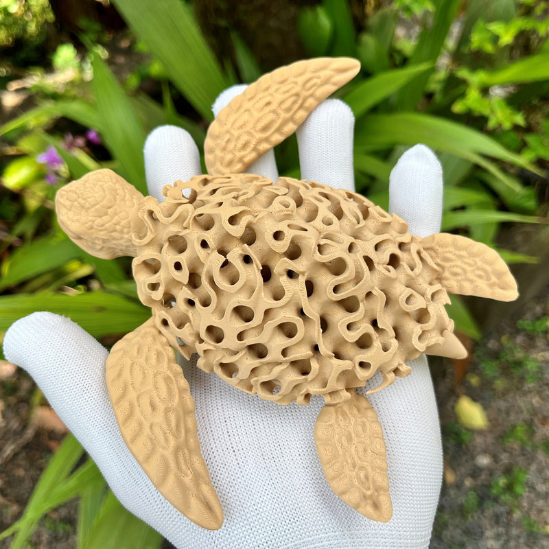FLEXI CORAL TURTLE – Poseable Standing Turtle