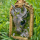 DRAGON SKULL FRAMED DECOR