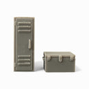 Metal chest and locker