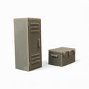 Metal chest and locker