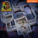 INSTADUNGEON™ Fantasy Foundation Set - Wide/Double - Tiles 1A-10A: gaming terrain tiles compatible with D&D, Pathfinder and more