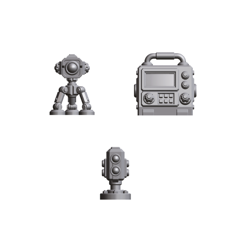 32mm Tabletop Scenery Industrial Sci-fi Basing Bits Pack