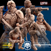 Cyberpunk - Psycho Tracers squad bundle (5 miniatures) - Only-Games