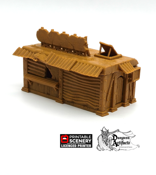 Junkfood Franchise - Junkfort Franchise - Brave New Worlds - Printable Scenery Wasteworld Gaslands Terrain Scatter D&D DnD - Only-Games