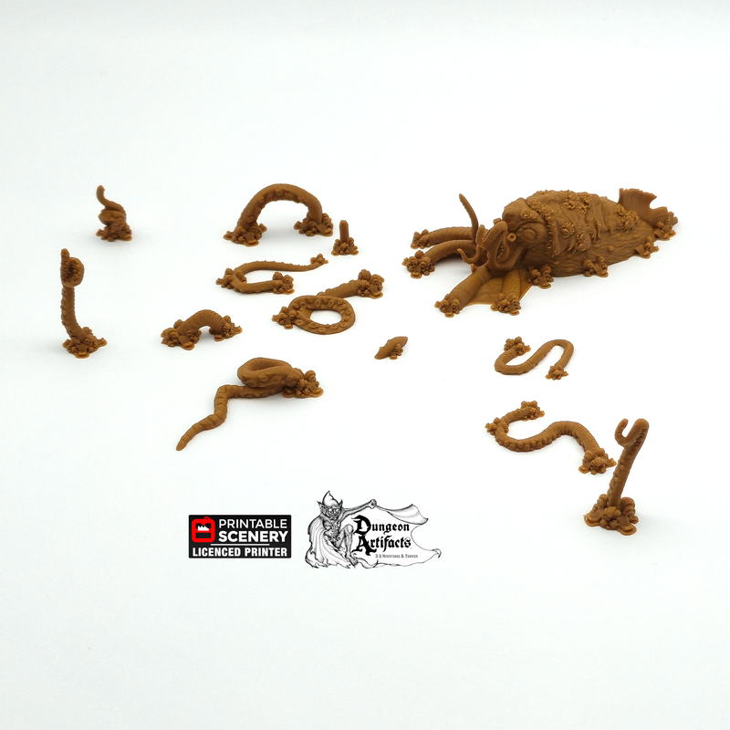 Kraken Monster - The Lost Islands - Printable Scenery Wargaming Terrain D&D, DnD Pirates - Only-Games