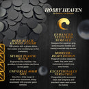 40mm Round Bases | Plain Black Plastic Bases for Wargames| Miniature Wargaming Bases - Only-Games