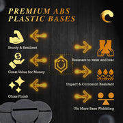 25mm Round Slotted Bases for Wargaming Miniatures | Durable Plastic | Compatible with Popular Tabletop Games - Only-Games