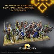 25mm Square Parallel Slotted Plastic Bases - Only-Games