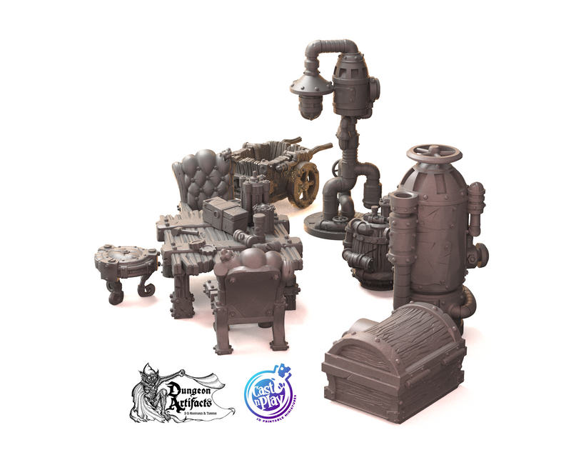 Laboratory Furniture - Insane Inventions - CastNPlay Wargaming D&D DnD - Only-Games