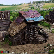 Large Shanty - King and Country - Printable Scenery Terrain Wargaming D&D DnD 10mm 15mm 20mm 25mm 28mm 32mm 40mm 54mm - Only-Games