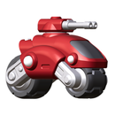 Sci-Fi Chibi Tank FDM Tabletop Miniature Multipart No-Paint Wargaming Tank