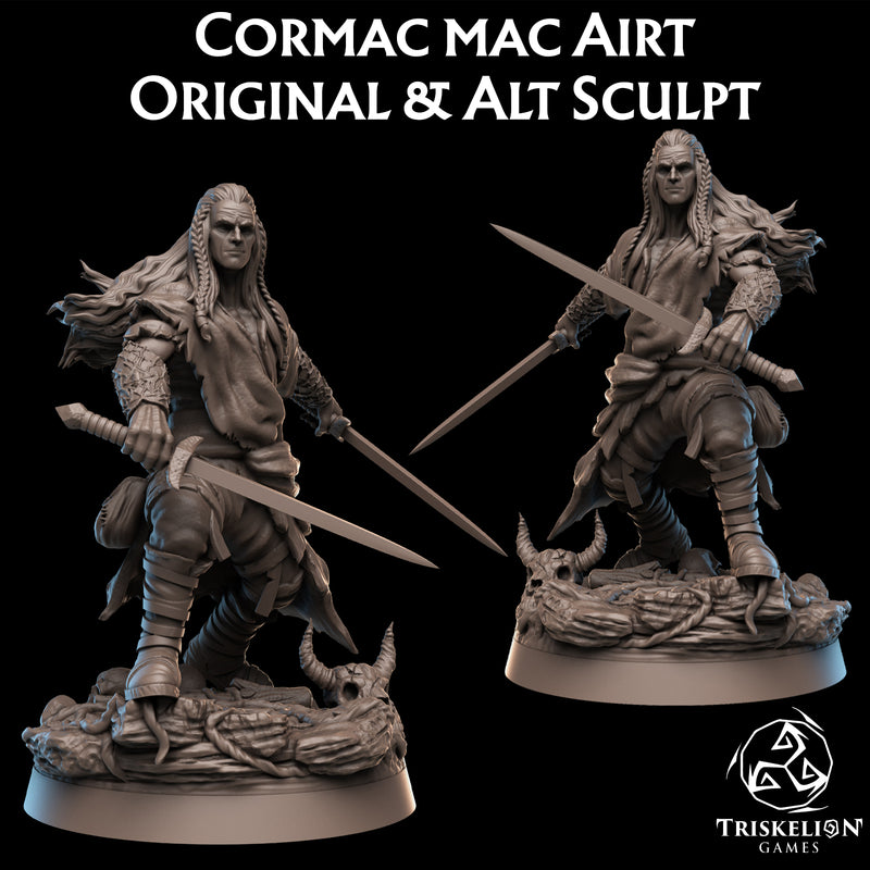 Cormac Mac Airt - Human Fighter Swordsman - Original & Alternate Sculpt
