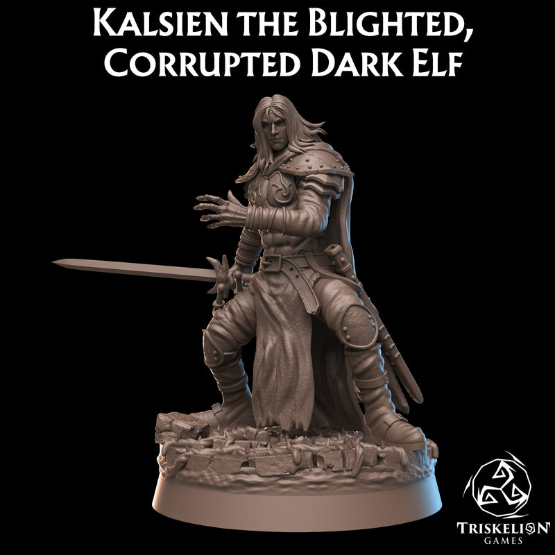 Kalsien the Blighted, Corrupted Dark Elf Swordsman