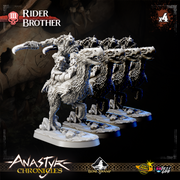 ANASTYR CHRONICLES - WARRIOR_BROTHER_MOUNTED (x4) - Only-Games