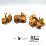 Market Sheds - Torbridge Cull - Infinite Dimensions Terrain Wargaming D&D DnD 15mm 20mm 25mm 28mm 32mm Painted options - Only-Games