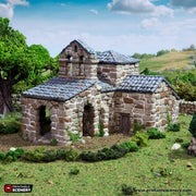 French Mausoleum - King and Country - Printable Scenery Terrain Wargaming D&D DnD 10mm 15mm 20mm 25mm 28mm 32mm 40mm 54mm Painted options - Only-Games