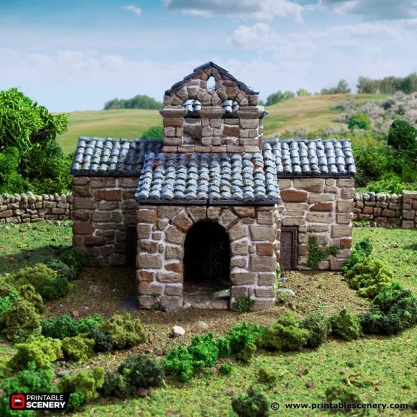 French Mausoleum - King and Country - Printable Scenery Terrain Wargaming D&D DnD 10mm 15mm 20mm 25mm 28mm 32mm 40mm 54mm Painted options - Only-Games