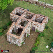 French Mausoleum - King and Country - Printable Scenery Terrain Wargaming D&D DnD 10mm 15mm 20mm 25mm 28mm 32mm 40mm 54mm Painted options - Only-Games