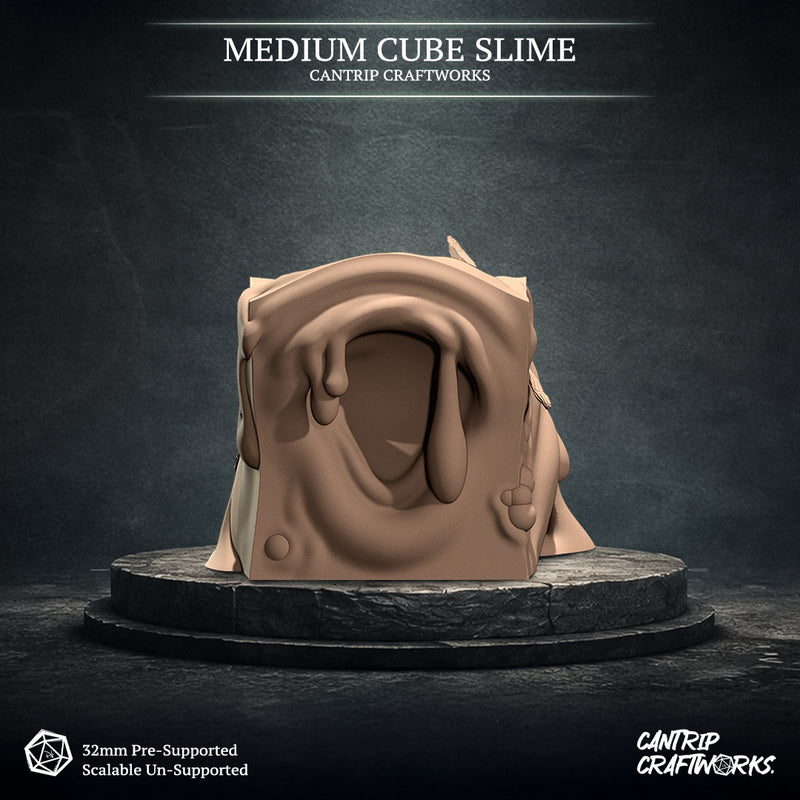 Medium Cube Slime - Cantrip Craftworks - Miniatures by Only-Games.co