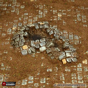 Meteor Craters - Cities of Ramshackle and Ruin - Printable Scenery - Terrain, Wargaming, D&D, DnD - Only-Games