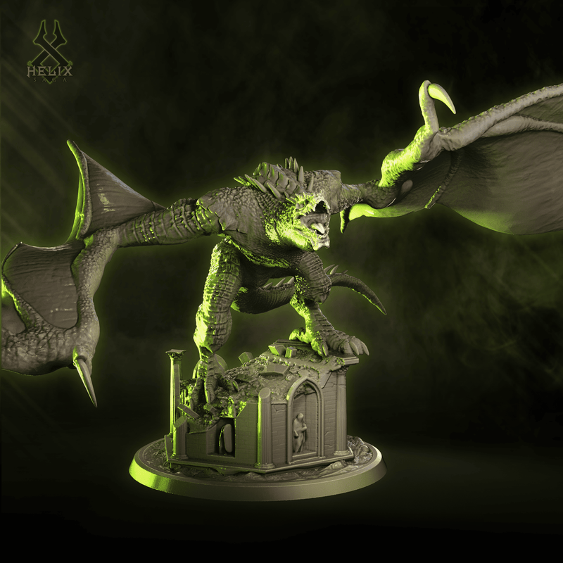 Excidium The Shadow of Ashes – Dragon 32mm Miniature (First Sovereigns) - Only-Games