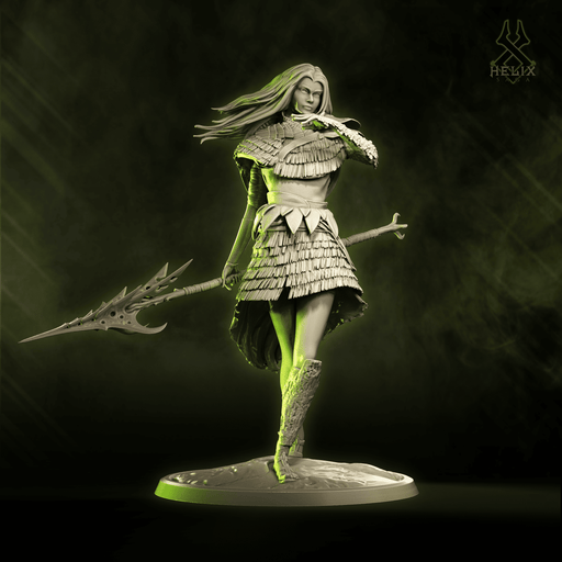 Saunja Swamp Prowler – Huntress 32mm Miniature (Swamp Grazzers) - Only-Games