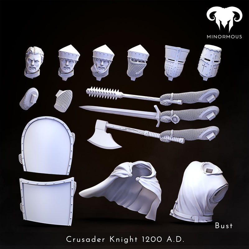 Bust - Crusader Knight 12th-13th CAD - Vigilant Sentinel