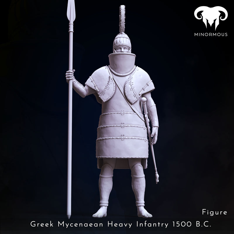 Figure - Greek Mycenaean Heavy Infantry 1500 B.C. Palace Guard!