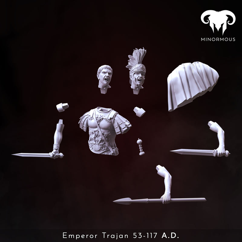 Bust - Roman Emperor Trajan 98 to 117 AD. The Sword of Rome!