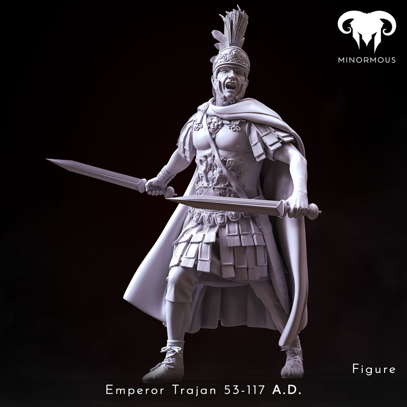 Figure - Roman Emperor Trajan 98 to 117 AD. The Sword of Rome!